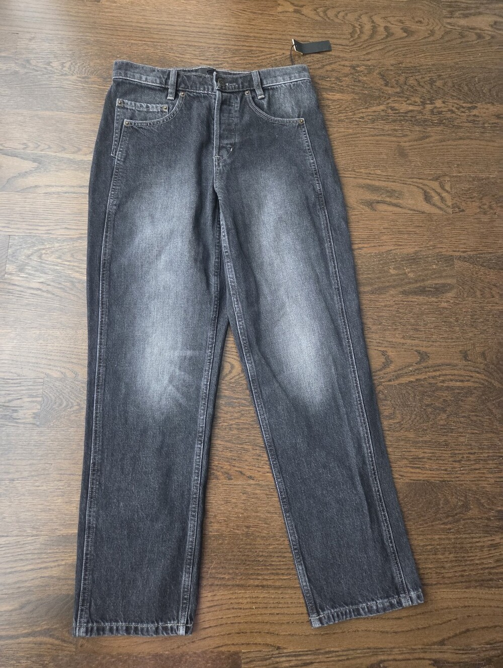 NWT Banana Republic Men's Washed Charcoal Straight Jeans sz.27